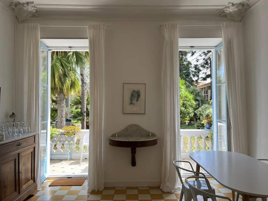 Beautiful Garden Apartment Steps From The Beach Menton Exterior foto