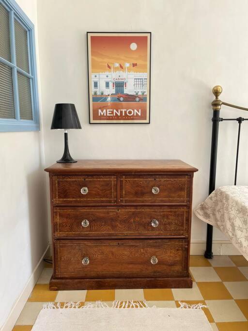 Beautiful Garden Apartment Steps From The Beach Menton Exterior foto